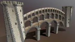 Medieval Heptagonal Towers Connected