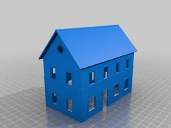 office building railway H0