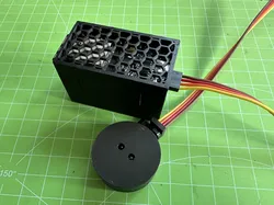Spacious ESP32 enclosure, magnets on bottom, DHT11, 4x-Dupont Pin-out, snap together, no screws