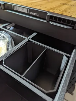 Toughbuilt Stacktech 3 Drawer Single and 2 Tier Nesting Bins