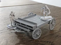 Wooden Flat Bed Wagon - D&D Scatter