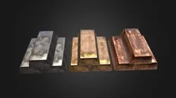 Blacksmith Ingots (game ready asset)
