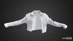 Gray Cropped Shirt