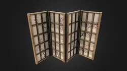 Japanese Screen Divider (game ready asset)