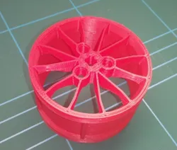 Look-alike Porsche rim for 68.8x36 ZR tire, Lego compatible