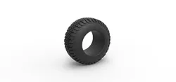 Miniature Games & Accessories STL Descărcare - Anvelopă offroad 108 Scară 1:25 - 3DTechDesign