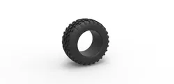 Miniature Games & Accessories STL Descărcare - Anvelopă offroad 47 Scară 1:25 - 3DTechDesign