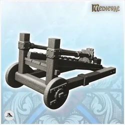 Miniature Games & Accessories STL Download - Giant wooden slingshot on wheels (6) - miniatures warhammerby Hartolia Miniatures