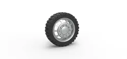 Other STL Descărcare - Semi-roată față pentru pickup V3 Scară 1:25 - 3DTechDesign