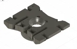 Professor Boots RC Excavator Lower Body with Through Hole for Blade Attachment Screws