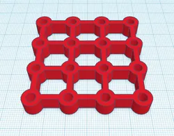 template for 4x4x4 LED cube