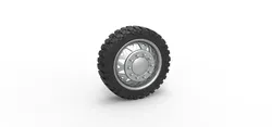 Vehicles & Machinery STL Descărcare - Semi-roată față pentru pickup V1 Scară 1:25 - 3DTechDesign