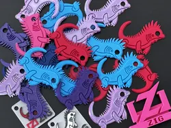Ziggy the ziguana keychain