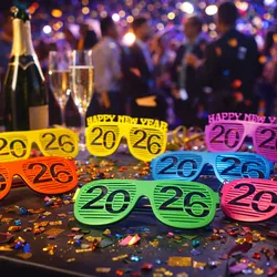 2026 HAPPY NEW YEAR GLASSES SPEED PRINT