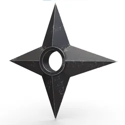 3D Printed Shuriken3D 3D