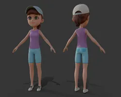 Cartoon girl
