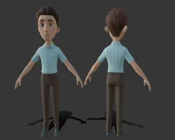Cartoon man people