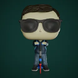 Characters & Creatures STL Download - Funko Custom Chico Monopatinby Axos3D
