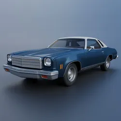 Chevrolet Chevelle Malibu Classic 1974 3D Print Model in Automotive 566455