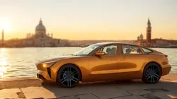 Electric Sedan golden