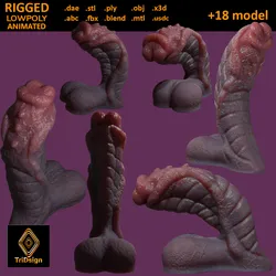 Fantasy Sevanor Dragon Penis Sextoy Rigged