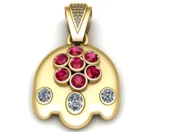 Lord Lakshmi PENDANT 3D PRINTABLE MODEL 3D Print Model in Pendants 567021