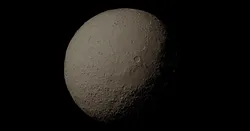 Mercury with exaggerated topography scaled one in sixty million
