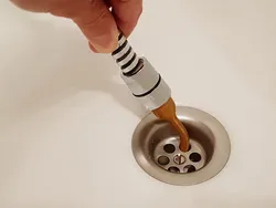 Nozzle for shower hose to clean the outlet (straight and bent)