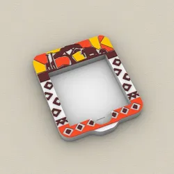 Post-It, Sticky Note Holder African savanna - 3MF pre-painted , STL