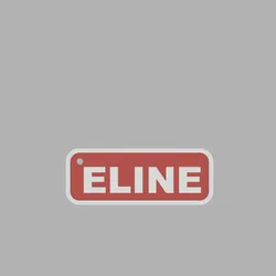 two-tone rectangular key ring - ELINE