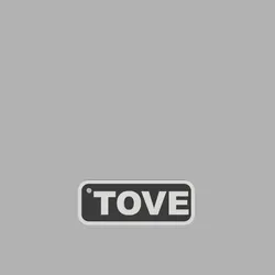 two-tone rectangular key ring - TOVE