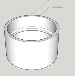 63mm pipe coupler