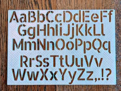 "Allerta Stencil" Alphabet Stencil