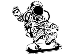 Astronaut stencil 2