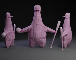 Baseball Patrick : Spongbob Squarepants.