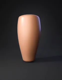 Create a 3D model from this reference image Single smooth prosthetic