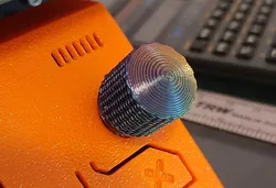 customizable potentiometer knob, domed top, 6mm ID, printer knob