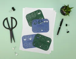 Emoji drawing template