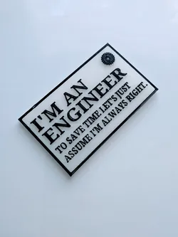 Engineer sign