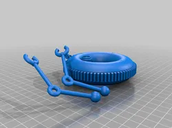 Green Donut Robot