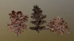Medpoly Fall Trees Pack + Wind Animation!