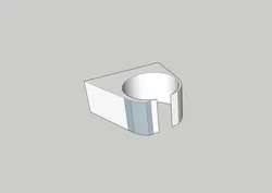 Tools & Spare Parts STL indir - Kabelgeleider voor flexibel filament voor Ender Printer - Nicolo' Diemoz