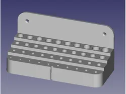 Wall-mounted drill bit holder