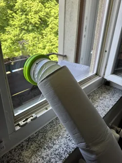 Abluftschlauch Plexiglas Durchführung 120mm