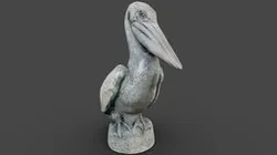 Bird Statue Scan LOWPOLY