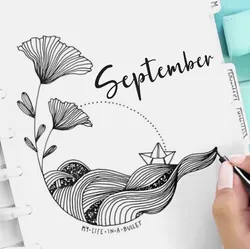 Bullet Journal Days and Months  - czech and english