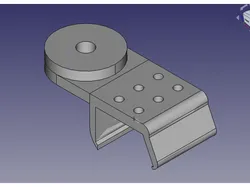 Camera mounting platform for DELL U2412 monitor with inset - 2 unit width