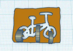 Crappy bike stencil