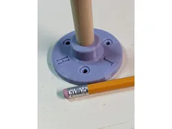 Flange for 1/2" dowel