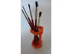 Hexagonal Paintbrush Holder